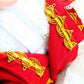 Handmade Regal French Court Dog Clothes Tailcoat Luxury Pet Suit With Shirt Lace and Gold Detailing