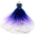 Handmade Elegant Gradient Pearl Dog Gown Luxurious Pet Princess Dress Tulle Trailing Dress - GiFTiFY