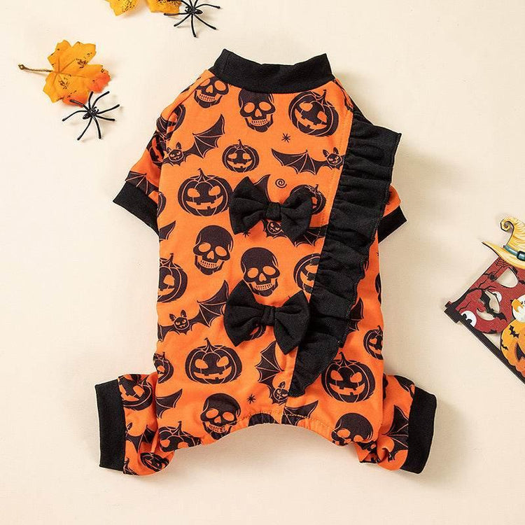 Pet Halloween Four-Legged Costume Pumpkin Head Costume - GiFTiFY