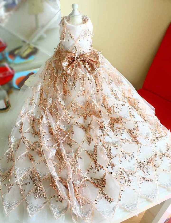 Sequin Pet Dress Luxury Dog Gown Cats Princess Trailing Dress Party Birthday - GiFTiFY