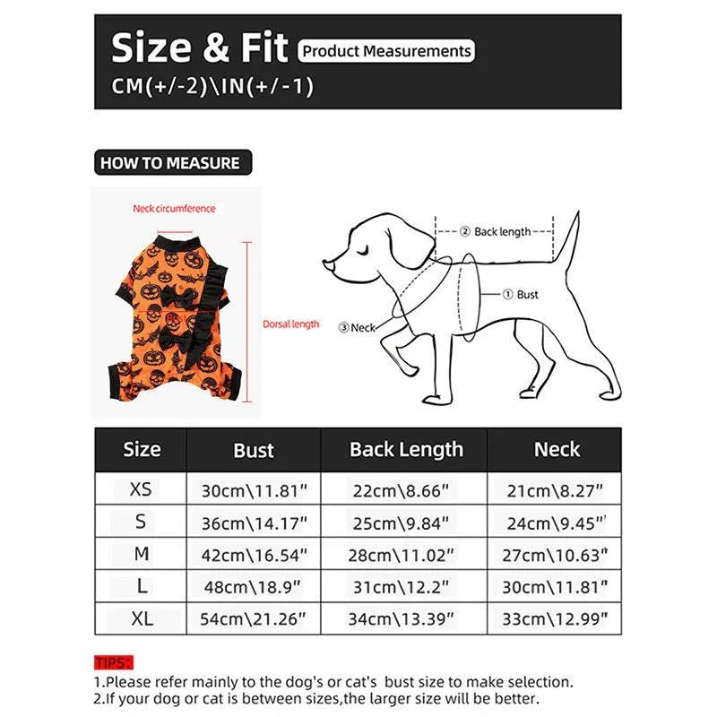 Pet Halloween Four-Legged Costume Pumpkin Head Costume Halloween home decor(万圣节装饰) by FFOrder