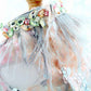 Handmade Glamorous Sequin Feather Pet Clothing Elegant Sparkling Dog Princess Dress