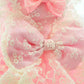 Elegant Pink Lace Dog Dress Trailing Handcrafted Princess Tutu Gown for Wedding Party