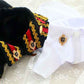 Handcrafted Royal Military Pet Suit Gold Trimmed Dog Outfit Jacket Suit Shirt Two-Piece Prince Uniform Badge