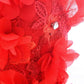 Handmade Luxury Pet Gown Red Lace Princess Dog Dress Weddings Special Occasions Photo Shoots Holiday Birthday