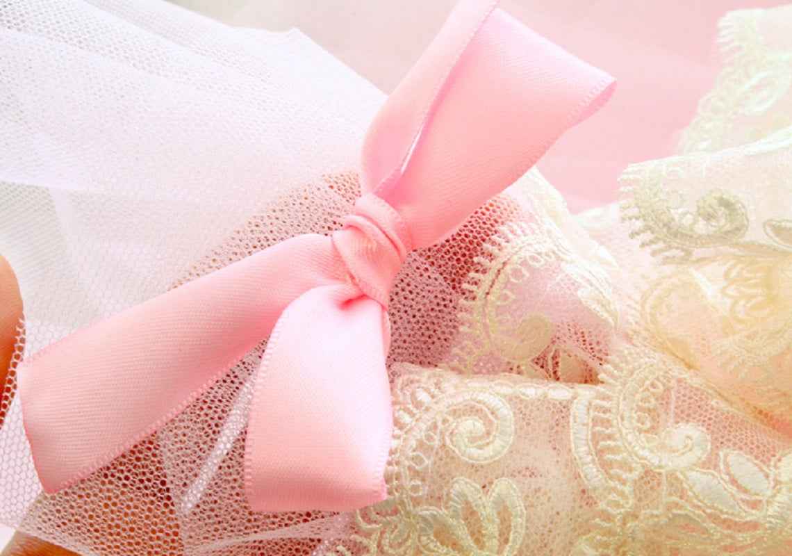 Elegant Pink Lace Dog Dress Trailing Handcrafted Princess Tutu Gown for Wedding Party