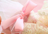 Elegant Pink Lace Dog Dress Trailing Handcrafted Princess Tutu Gown for Wedding Party - GiFTiFY