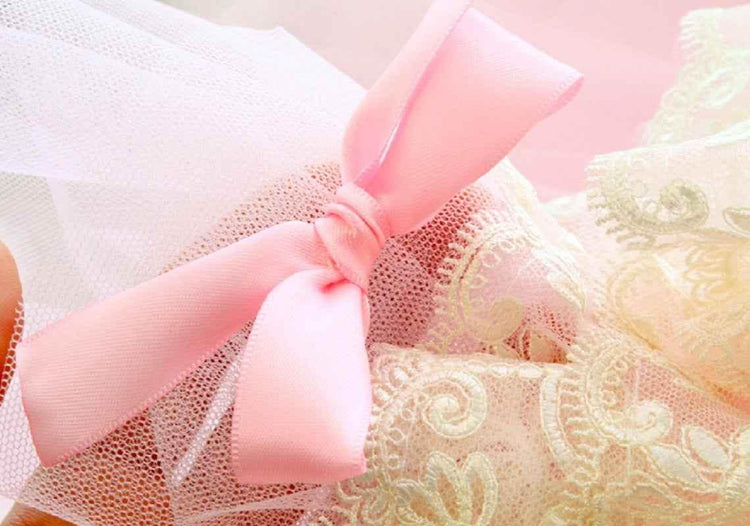 Elegant Pink Lace Dog Dress Trailing Handcrafted Princess Tutu Gown for Wedding Party - GiFTiFY