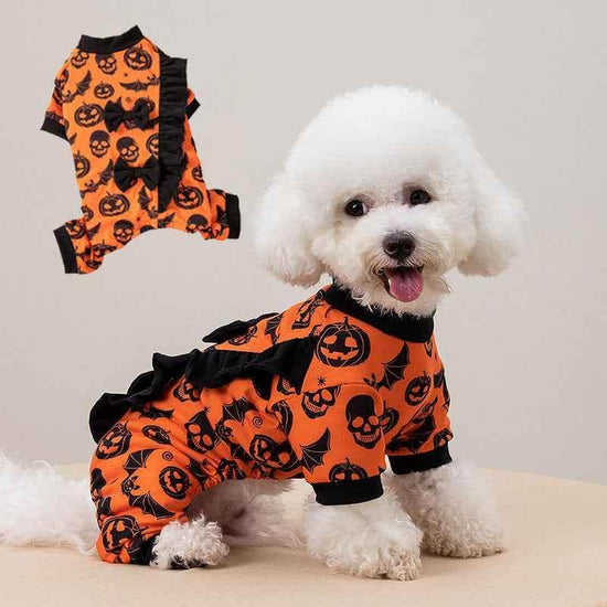 Pet Halloween Four-Legged Costume Pumpkin Head Costume - GiFTiFY