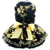 Unique Design Floral Sequin Pet Clothes Luxury Tutu Dogs Dress Perfect for Weddings Birthdays - GiFTiFY
