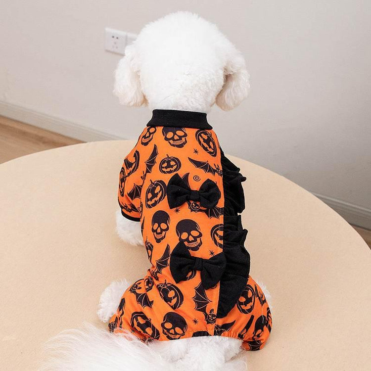 Pet Halloween Four-Legged Costume Pumpkin Head Costume - GiFTiFY
