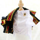 Handcrafted Royal Military Pet Suit Gold Trimmed Dog Outfit Jacket Suit Shirt Two-Piece Prince Uniform Badge