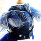 Handmade Elegant Gradient Pearl Dog Gown Luxurious Pet Princess Dress Tulle Trailing Dress