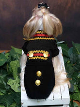 Handcrafted Royal Military Pet Suit Gold Trimmed Dog Outfit Jacket Suit Shirt Two-Piece Prince Uniform Badge - GiFTiFY