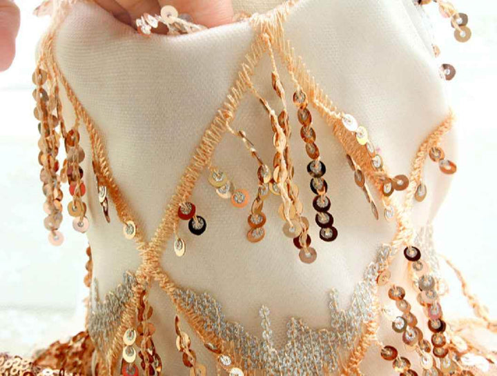 Sequin Pet Dress Luxury Dog Gown Cats Princess Trailing Dress Party Birthday - GiFTiFY