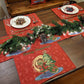 DaDa Bedding Set of 4-Pieces Red Santa Claus Christmas Tapestry Placemats 13” x 19” (17615)