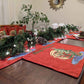DaDa Bedding Set of 4-Pieces Red Santa Claus Christmas Tapestry Placemats 13” x 19” (17615)