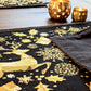 DaDa Bedding Set of 4-Pieces Magical Golden Reindeer Woven Tapestry Dining Table Placemats 13” x 19”