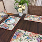 DaDa Bedding Set of 4-Pieces Vintage Romantic Roses Lovely Pink Floral Tapestry Placemats 13” x 19” (879) DaDalogy Bedding Collection