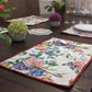 DaDa Bedding Set of 4-Pieces Vintage Romantic Roses Lovely Pink Floral Tapestry Placemats 13” x 19” (879) DaDalogy Bedding Collection