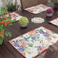 DaDa Bedding Set of 4-Pieces Vintage Romantic Roses Lovely Pink Floral Tapestry Placemats 13” x 19” (879)