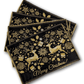 DaDa Bedding Set of 4-Pieces Magical Golden Reindeer Woven Tapestry Dining Table Placemats 13” x 19”