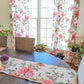 DaDa Bedding Set of 2-Pieces Romantic Roses Pink Floral Sheer Window Panel Curtains (JHW-879)