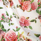 DaDa Bedding Set of 2-Pieces Romantic Roses Pink Floral Sheer Window Panel Curtains (JHW-879)
