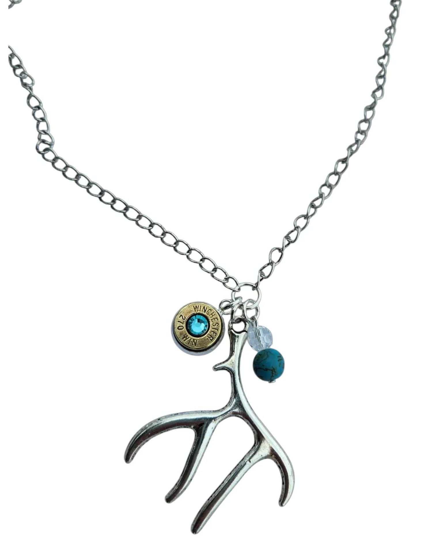 Antler & Head stamp Necklace - GiFTiFY