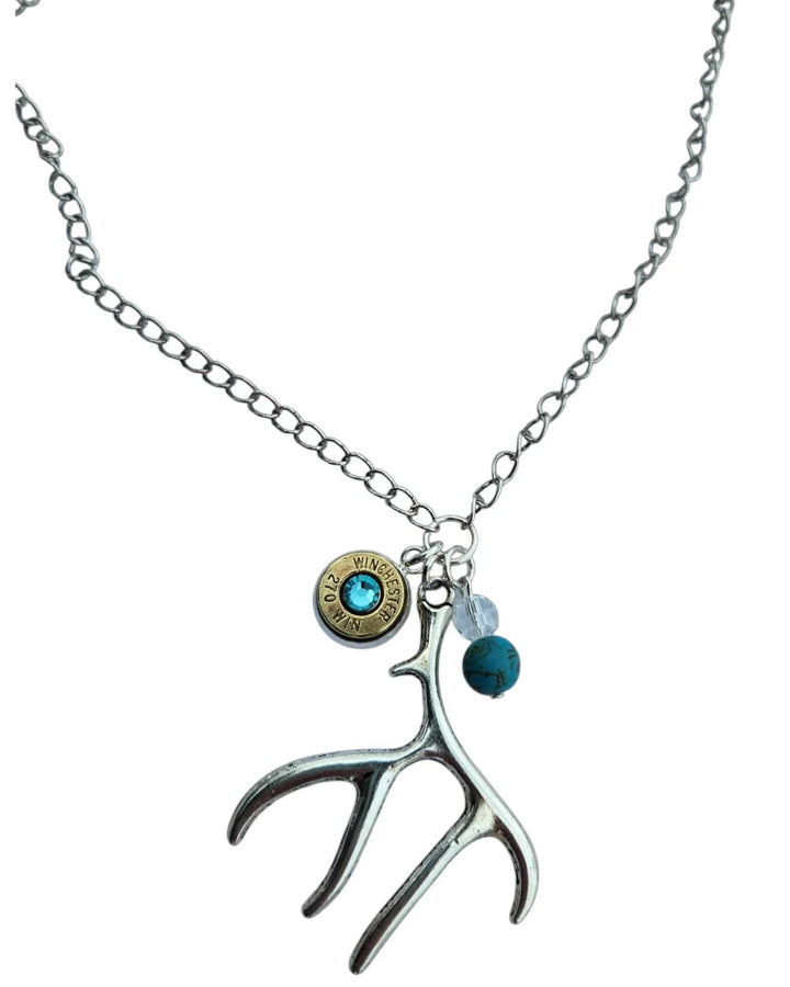 Antler & Head stamp Necklace - GiFTiFY