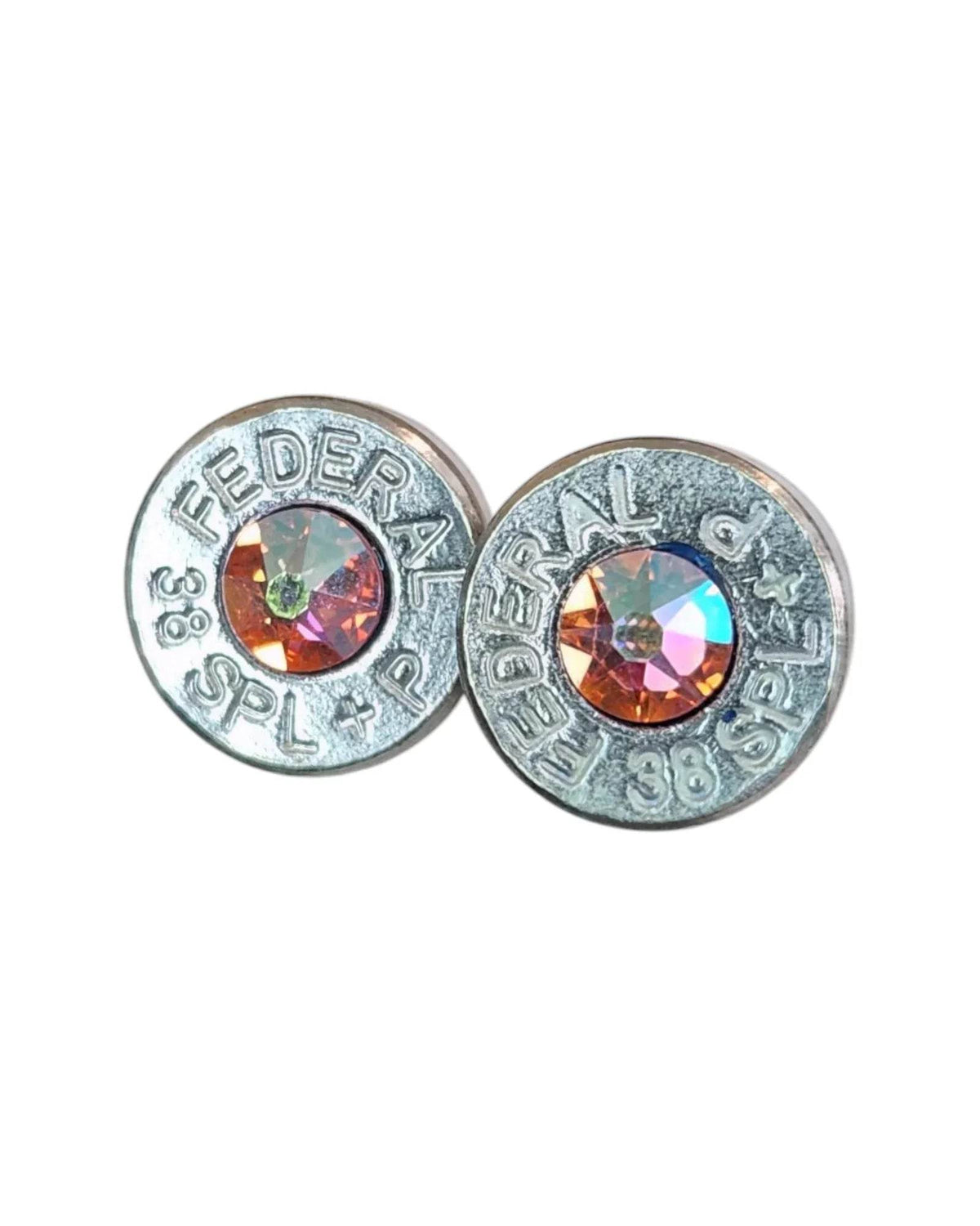 Head stamp Stud Earrings Earrings by Sarahs Jewelry Designs