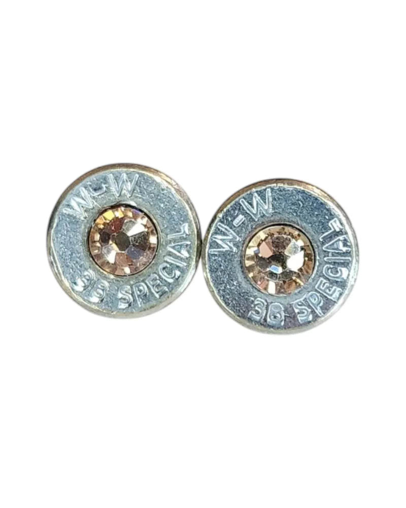 Head Stamp Stud Earrings Earrings by Sarahs Jewelry Designs