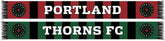 PORTLAND THORNS FC SCARF- Red and Green Bar (HD Knit)
