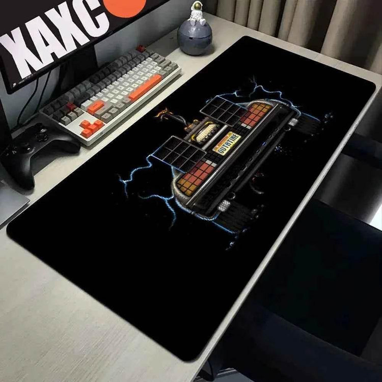 Back To The Future Large Mouse Pad 90x40cm Computer Mousepad Big Keyboard Mat Car Table Carpet Big Desk Mats Rubber Rugs - GiFTiFY