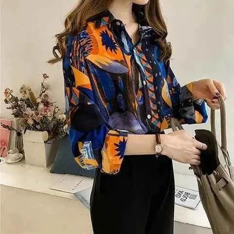 Chic Loose Chiffon Shirt for Women - GiFTiFY