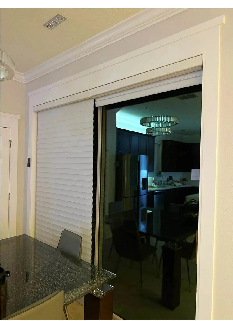 SmartMatters Electric Shangrila Blinds Smart Zigbee Blackout Zebra Shades for Windows and Doors Wifi Tuya Alexa Google Assistant Smart Shade by DS