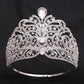 European Miss Universe Big Forest Crystal Wedding Crowns Cubic Zircon Crown Queen Rhinestone Tiara Party Stage Show Hair Jewelry GiFTiFY