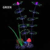 Simulation Aquatic Plants Fluorescent Silicone Water Grass Fish Tank Landscape Aquarium Decoration Coral Landscaping Home Decor - GiFTiFY