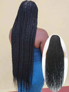Super Long 40'' Synthetic Twist Braided Wigs  Full Lace Knotless Small Box Braids With Baby Hair Senegalese Braiding Twists Wig