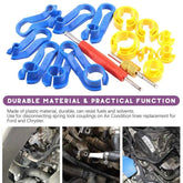 1 Set 7/16pcs Car Auto AC Line Disconnect Tool Fuel Line Disconnect Fuel Line Angled Disconnect Tool Set Fuel Line Removal Tools