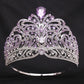 European Miss Universe Big Forest Crystal Wedding Crowns Cubic Zircon Crown Queen Rhinestone Tiara Party Stage Show Hair Jewelry GiFTiFY