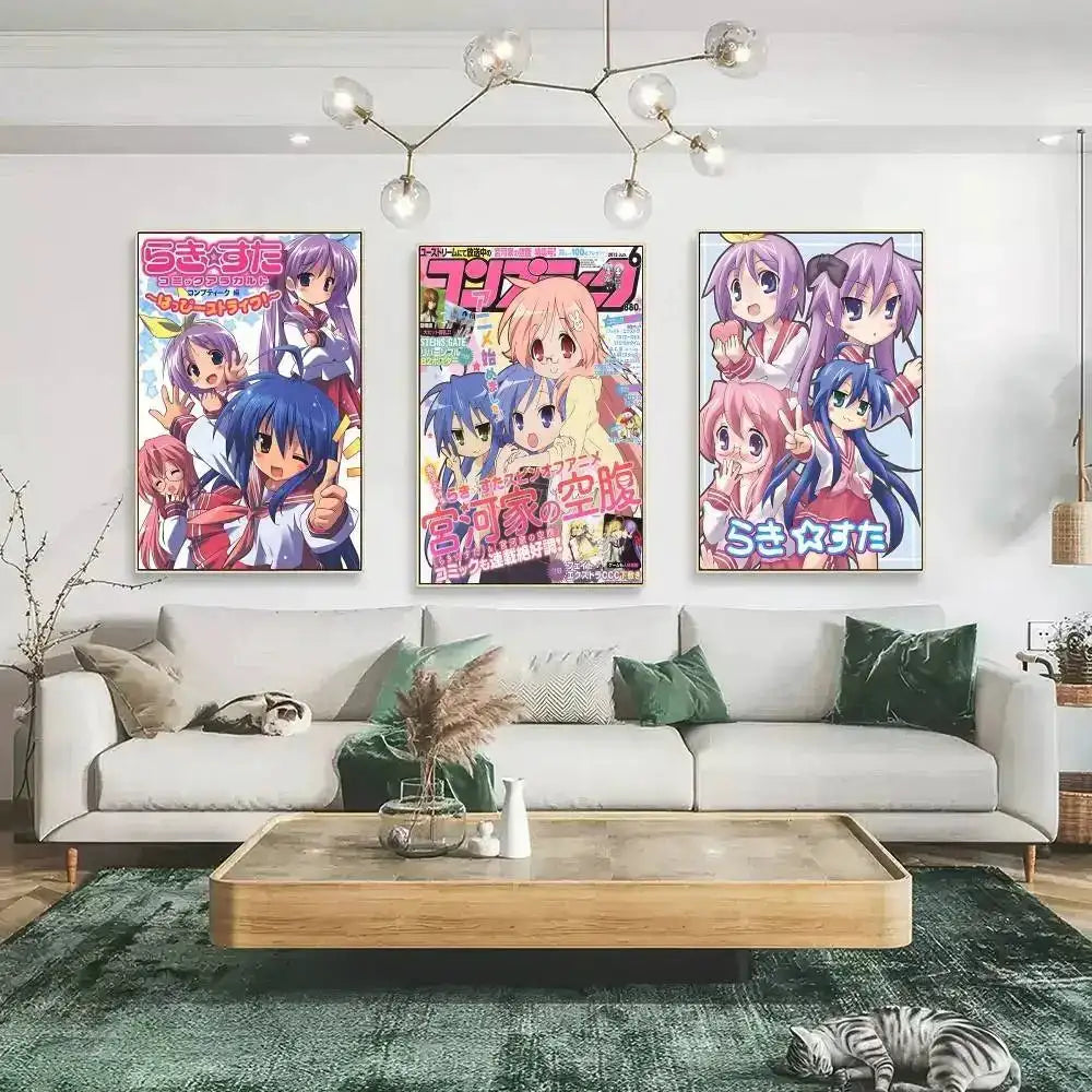Anime Lucky Star Kawaii Home Decor Pooster by DSERS