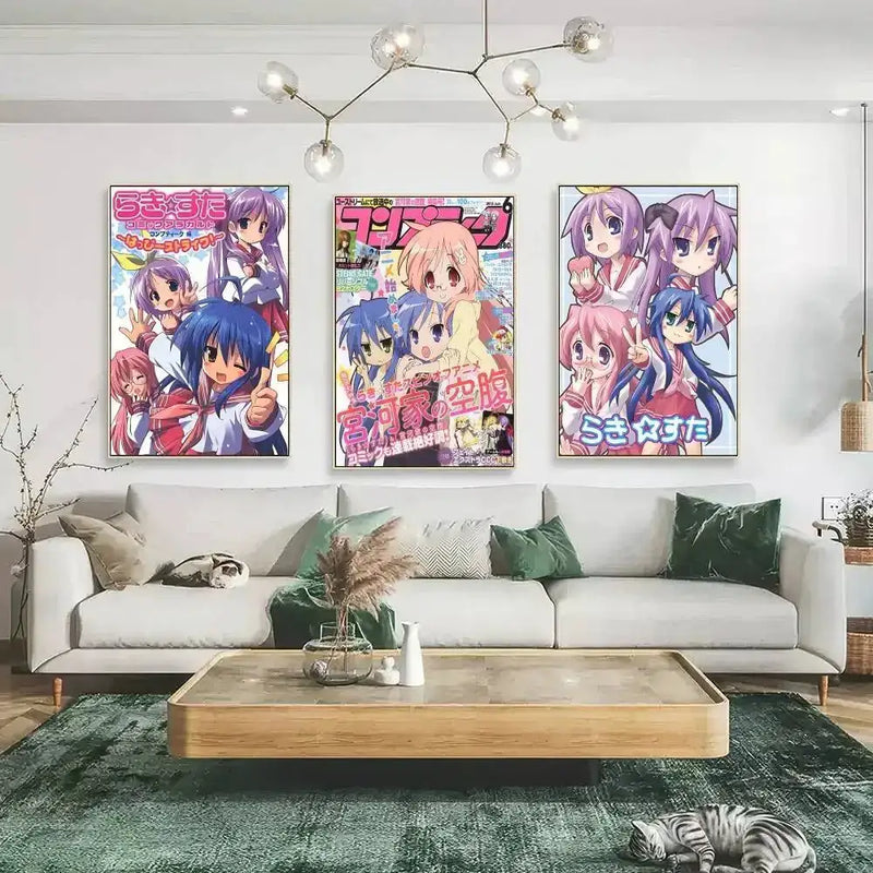 Anime Lucky Star Kawaii Home Decor Pooster by DSERS