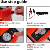5 Ton Hydraulic Trolley Floor Jack Car Jack Kit 5Ton DC 12V Electric Hydraulic Car Jack Lift - GiFTiFY