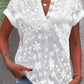 Elegant V-Neck Short Sleeve Blouse for Summer - GiFTiFY