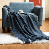 Bohemian Couch Blanket Large Knitted Tassel Throw for Bed Chair Sofa Couch Cover All-Season Blankets Home Decor Soft Comfortable - GiFTiFY