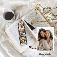 Custom Photo Bookmark Personalized Book Marks with Tassel Personalized Engraved Text Color