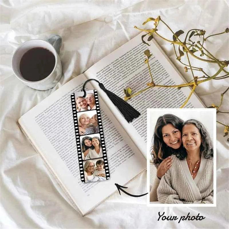 Custom Photo Bookmark Personalized Book Marks with Tassel Personalized Engraved Text Color Picture Bookmarks Gifts for Readers