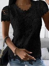 Stylish Summer Lace V Neck Blouse for Women Women’s Apparel by Zopi / AliExpress