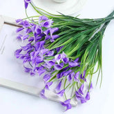 Artificial Calla Lily Bouquet 33cm Fake Flowers for Indoor Home Room Decor Garden Wedding Decora Outdoor Vase Flower Arrangement by DSERS